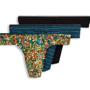 Jockey Men's Underwear True Style Thong - 3 Pack - Medium